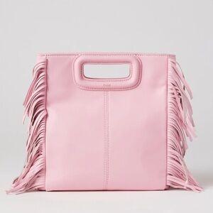 Maje Pink Smooth Leather M Bag